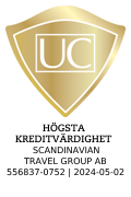 Sigillet är utfärdat av UC AB. Klicka på bilden för information om UC:s Riskklasser.
